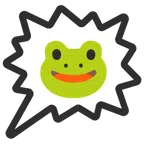 right anger bubble + frog