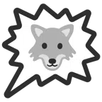 right anger bubble + wolf