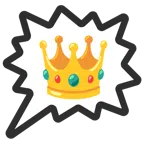 right anger bubble + crown