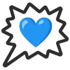 right anger bubble + blue heart