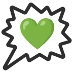 right anger bubble + green heart