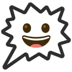right anger bubble + grinning face