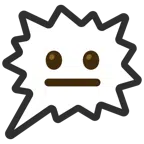 right anger bubble + neutral face