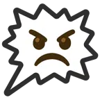 right anger bubble + angry face