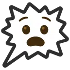 right anger bubble + anguished face