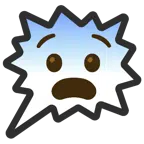 right anger bubble + fearful face