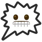 right anger bubble + grimacing face