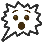 right anger bubble + hushed face