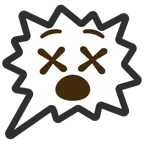 right anger bubble + face with crossed-out eyes
