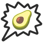 right anger bubble + avocado
