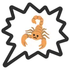 right anger bubble + scorpion