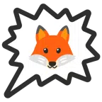 right anger bubble + fox