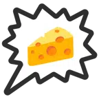 right anger bubble + cheese wedge