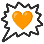 right anger bubble + orange heart