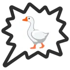 right anger bubble + goose