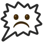 right anger bubble + frowning face