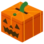 urna elettorale con scheda + zucca di Halloween