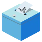 urna elettorale con scheda + sci