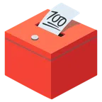 urna elettorale con scheda + 100 punti