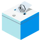 urna elettorale con scheda + libri