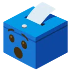urna elettorale con scheda + faccina sorpresa