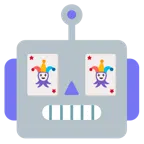 faccina di robot + jolly