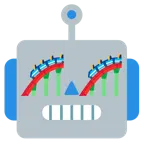 faccina di robot + montagne russe