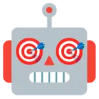 faccina di robot + bersaglio