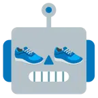 faccina di robot + scarpa sportiva