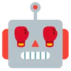 faccina di robot + guantone da pugilato