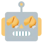 faccina di robot + biscotto della fortuna