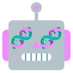 faccina di robot + dna