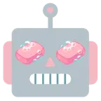 faccina di robot + sapone