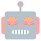 faccina di robot + loto