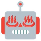 faccina di robot + sorgenti termali