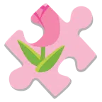 Puzzleteil + Tulpe