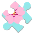 Puzzleteil + Kirschblüte