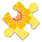 Puzzleteil + gelbe Blüte