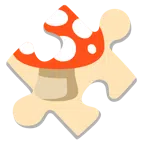 Puzzleteil + Fliegenpilz