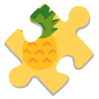 Puzzleteil + Ananas