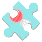 Puzzleteil + Bonbon