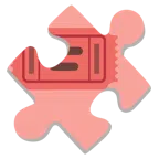 Puzzleteil + Eintrittskarten
