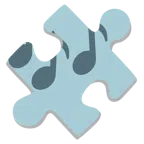 Puzzleteil + Musiknoten