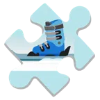 Puzzleteil + Ski