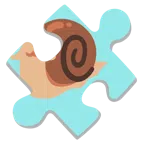 Puzzleteil + Schnecke