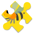 Puzzleteil + Biene