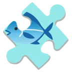 Puzzleteil + Fisch