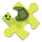 Puzzleteil + Schildkröte