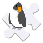 Puzzleteil + Pinguin