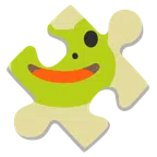 Puzzleteil + Frosch